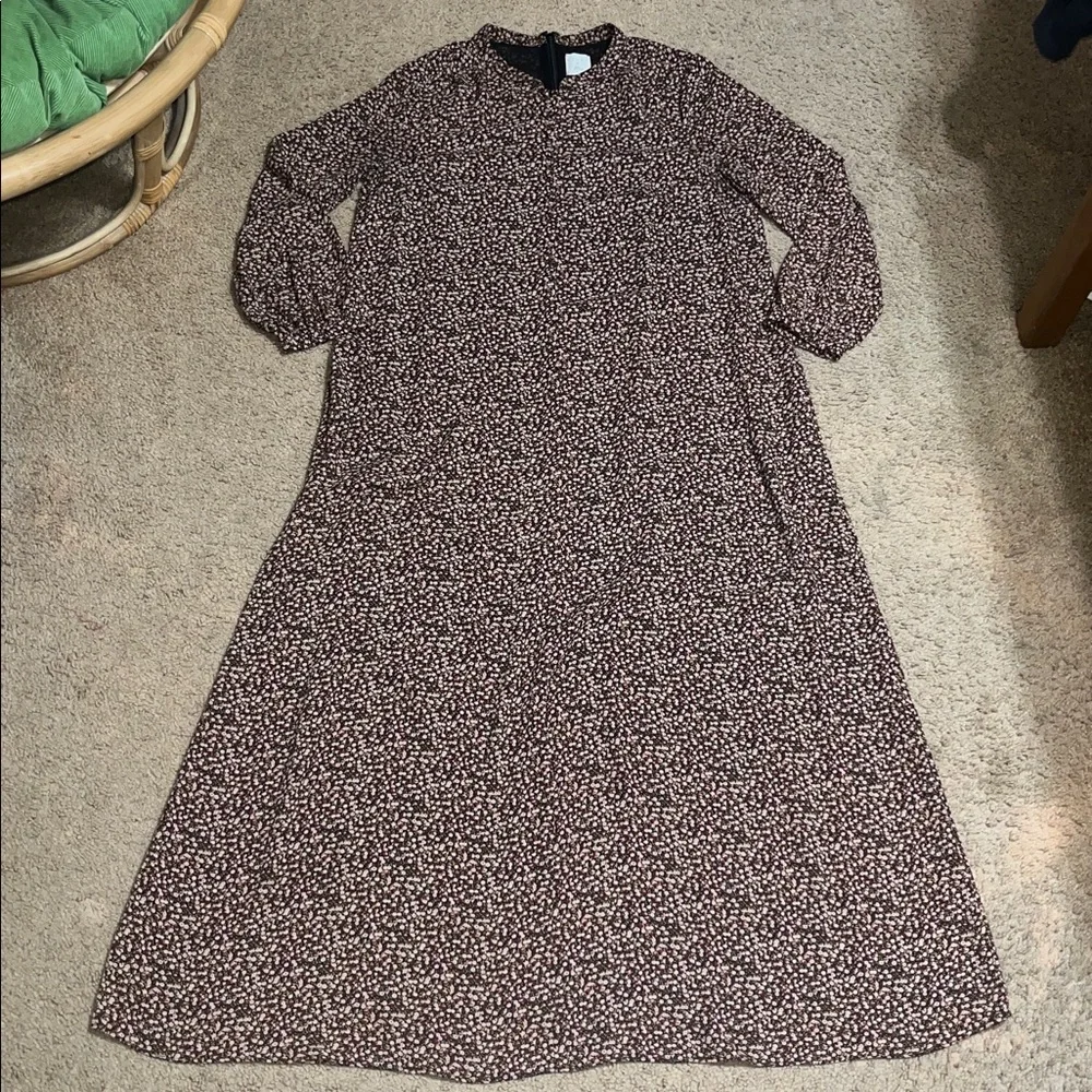 J.Crew x Hatch Maternity Floral Caftan Dress Black Bloom M/L 8/10 (Hatch 2)‎